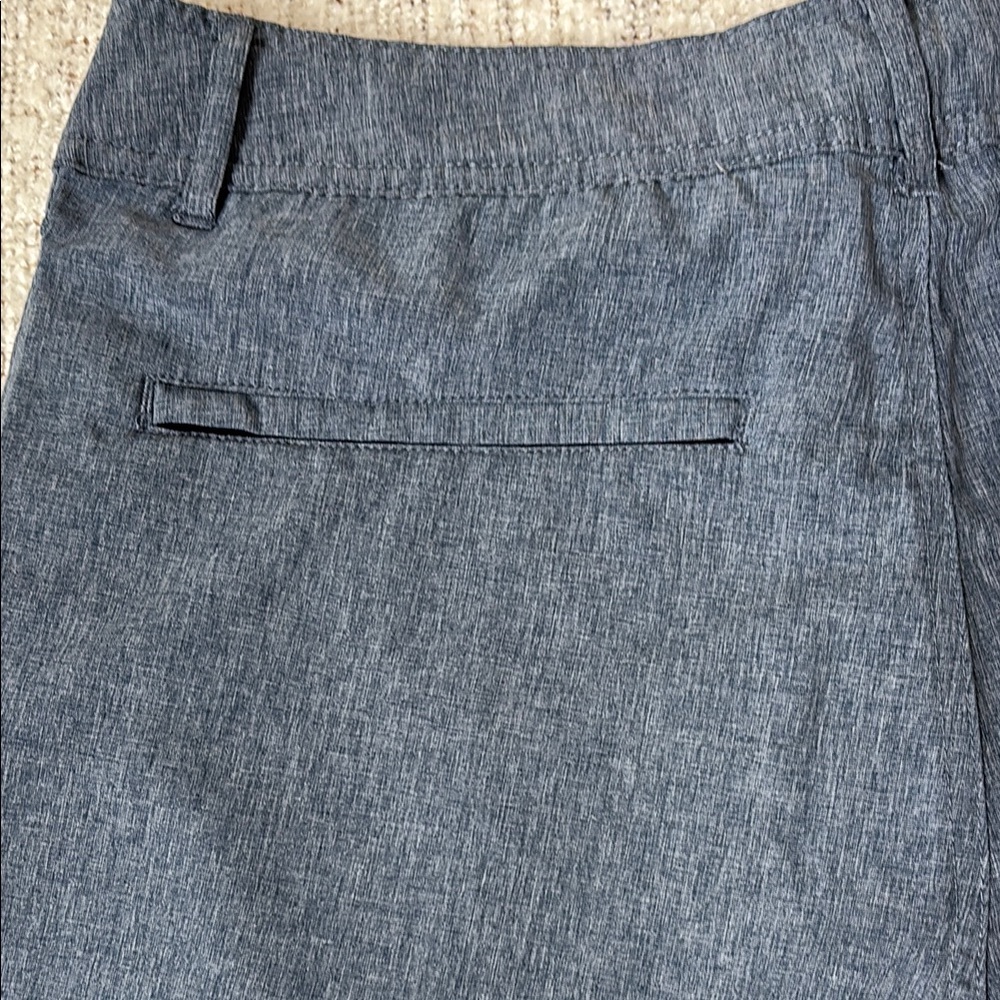 Abbot Main Gray Flat Front Tailored Shorts - Picture 7 of 8